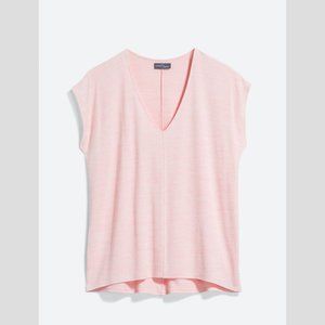 Light Pink V-Neck Knit Top